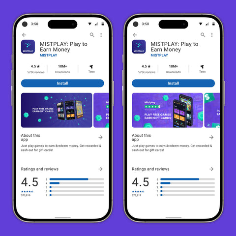 Mistplay; Google Play Store ASO Graphics