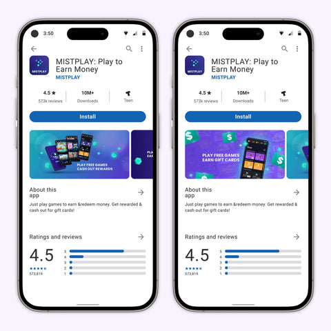 Mistplay; Google Play Store ASO Graphics