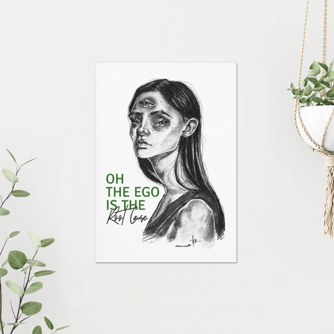 Oh The Ego (A3 Size)