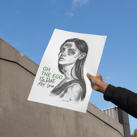 Oh The Ego (A3 Size)
