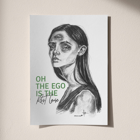 Oh The Ego (A3 Size)