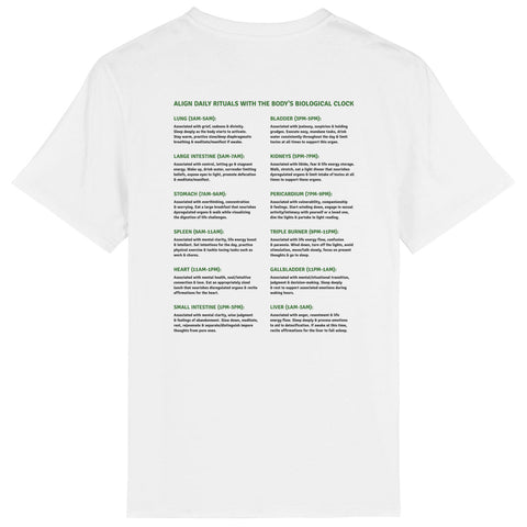 White Almost Organ Clock Classic T-Shirt Double Side - back_0