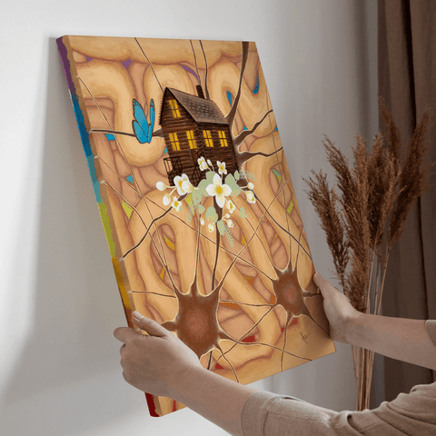 Personal Project; Acrylic Piece Entitled "Healing The Mind-Body"