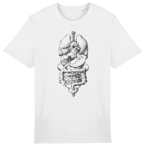 White Almost Organ Clock Unisex T-Shirt Single Side - front_0