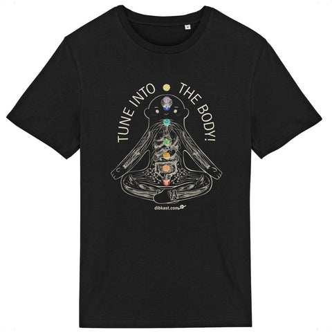 Black Almost Energy Centers Unisex T-Shirt Double Side - front_0