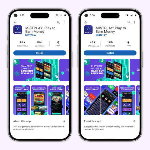 Mistplay; Google Play Store ASO Graphics