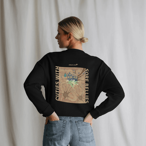 Almost Cuties With Sore Bellies Classic Crew Neck Sweater