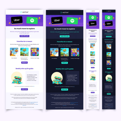 Mistplay; Onboarding EmaIl Campaign