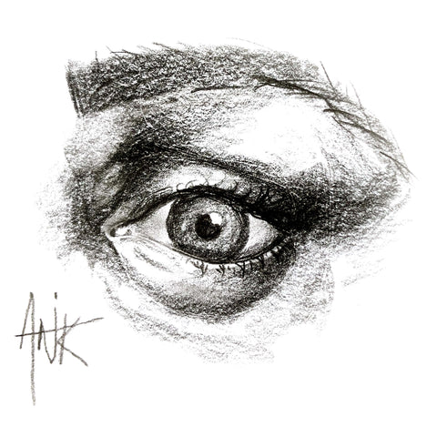 Personal Project; Graphite Portrait Study Of Eyes