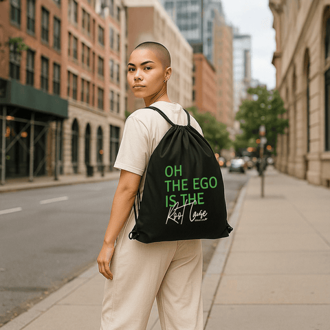 Almost Oh The Ego Drawstring Backpack