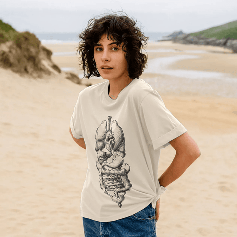 Organ Clock Relax Fit T-Shirt Double Side