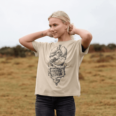 Organ Clock Relax Fit T-Shirt Single Side