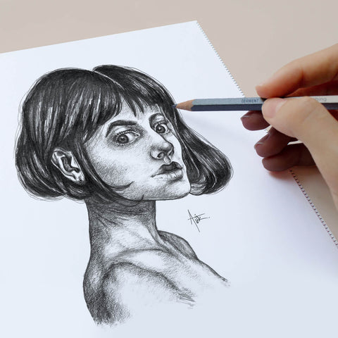 Personal Project; Graphite Portrait Study Of Facial Shadows