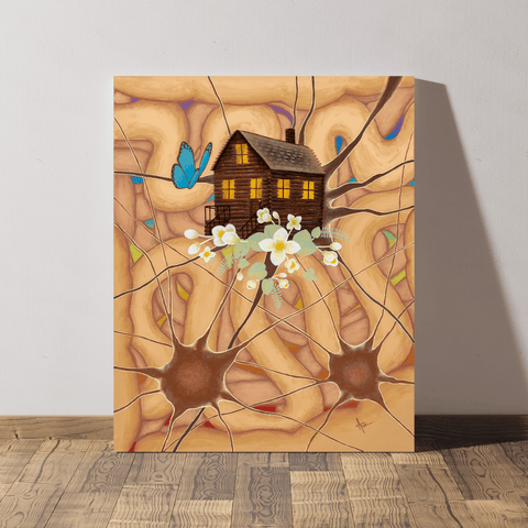 Personal Project; Acrylic Piece Entitled "Healing The Mind-Body"