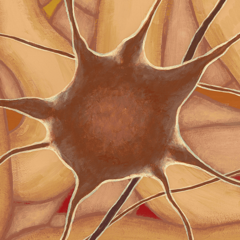 Personal Project; Acrylic Piece Entitled "Healing The Mind-Body"