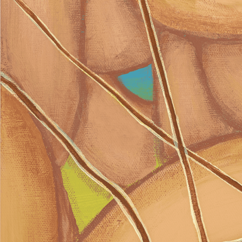 Personal Project; Acrylic Piece Entitled "Healing The Mind-Body"