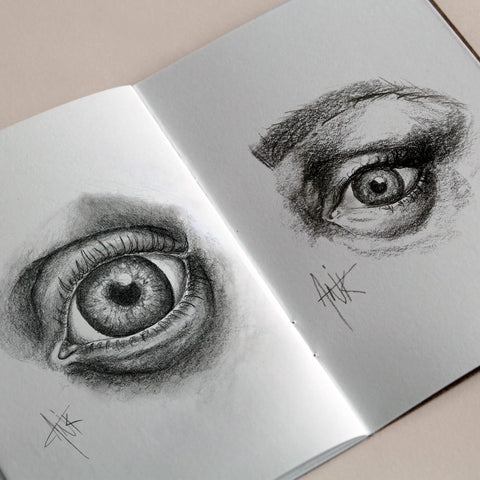 Personal Project; Graphite Portrait Study Of Eyes