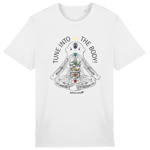 White Almost Energy Centers Unisex T-Shirt Double Side - front_0