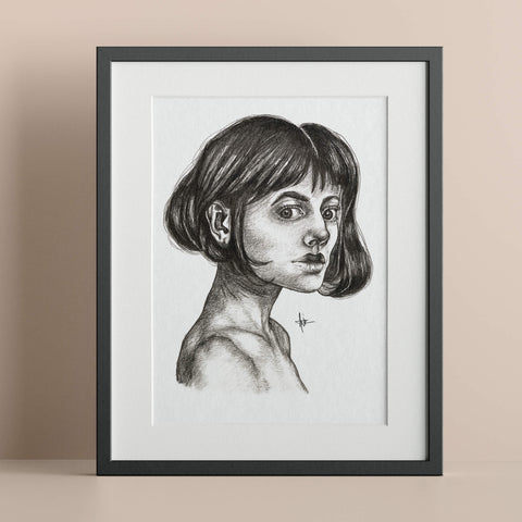 Personal Project; Graphite Portrait Study Of Facial Shadows