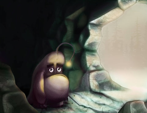 Monster character design digital painting