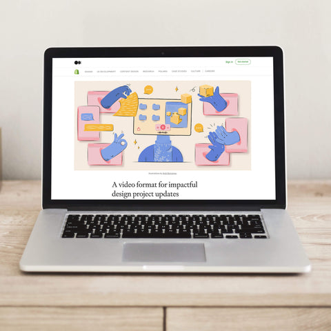 A video format for impactful design project updates Shopify blog post