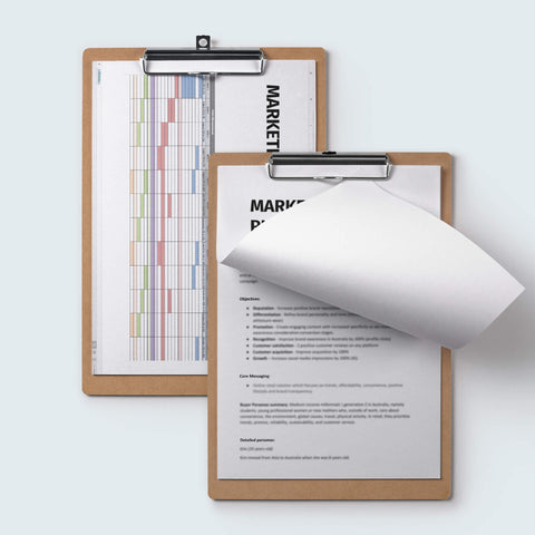Breakmood marketing plan on paper