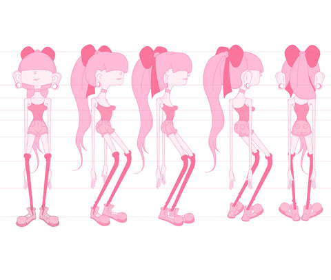 The lurking character design rotation color