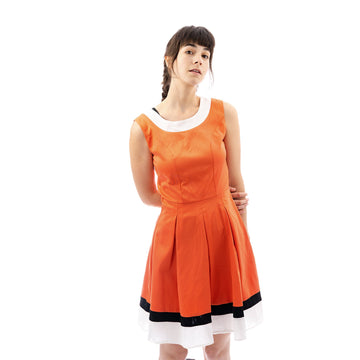 Collection Marcela, orange dress