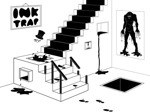 ink stairs line work
