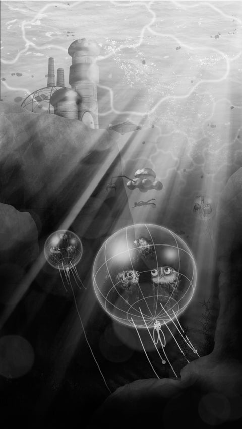 fish farm design greyscale