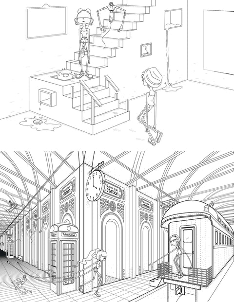 Algonquin College; Location Design for Graphic Novel on Mental Health