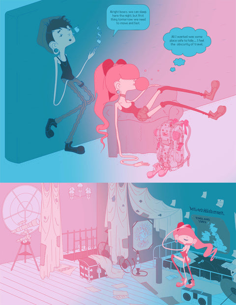 Algonquin College; Location Design for Graphic Novel on Mental Health
