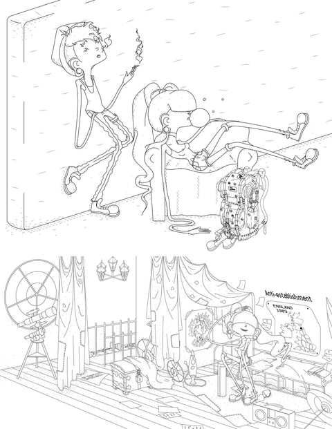 Algonquin College; Location Design for Graphic Novel on Mental Health