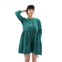 Le Cotonnier, green dress with pockets