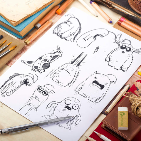 Monster character design sketch