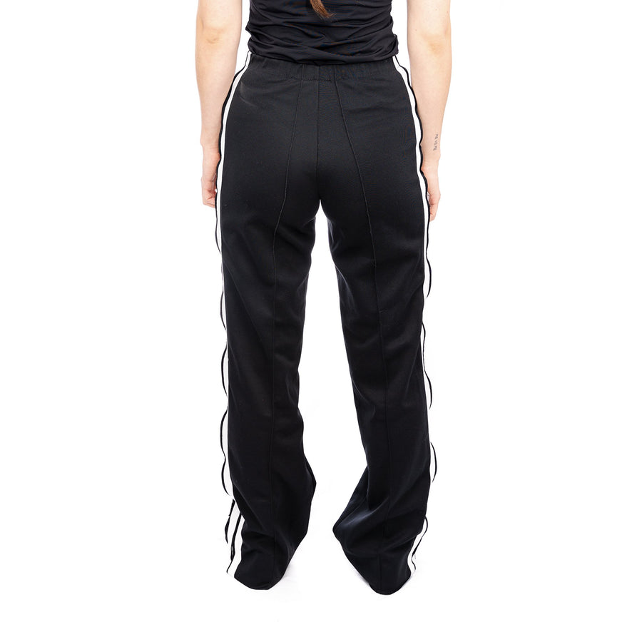 Polar Sport, wide leg, black pants, with side zip