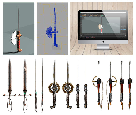 The Lurking sword 3D design