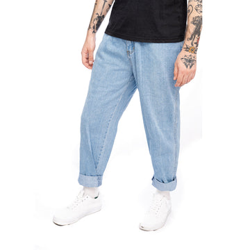 Tangerine basics, high waistd, relaxed fit, light blue jeans
