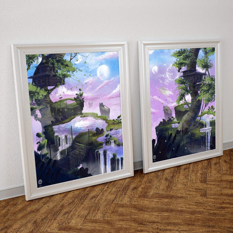two worlds digital painting