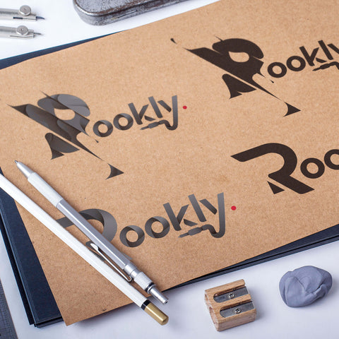 Rookly DJ branding sketches