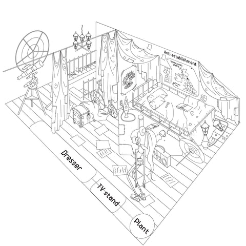 Algonquin College; Location Design for Graphic Novel on Mental Health