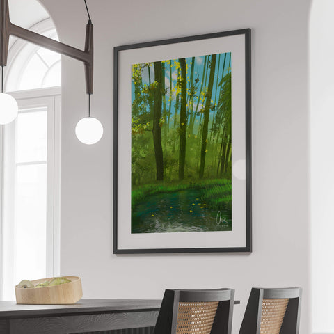 Forest digital painting