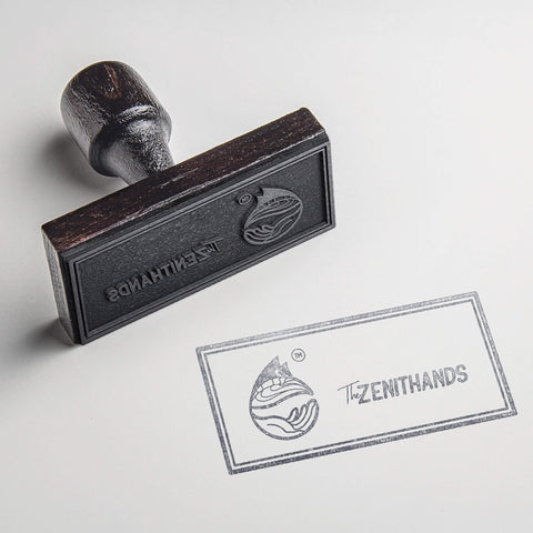 The Zenithands branding stamp