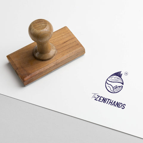 The Zenithands branding stamp